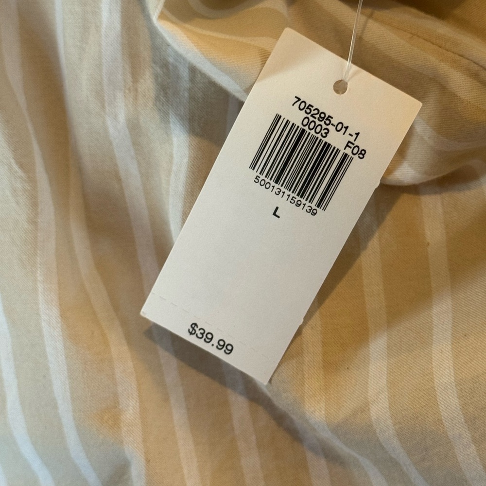 Striped White Shirt Dress - Picture 14 of 15